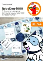 Vorschau - Spiele - RoboDog1000 - Brettspiel zur Zahlraumerweiterung (Kl. 3) - Deckblatt