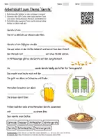 Vorschau - Arbeitsblätter - Arbeitsblatt "Gerste" + Onlineübung & MP3 + - Deckblatt