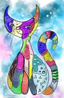 Vorschau - Arbeitsblätter - Katzen gestalten nach Rosina Wachtmeister - Seite 2