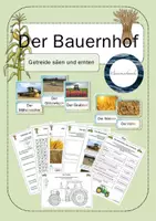 Vorschau - Unterrichtsreihen - Der Bauernhof: Getreide säen und ernten - Deckblatt