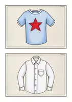 Vorschau - Bildkarten - Bild- und Wortkarten "Clothes" - Seite 1