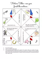 Vorschau - Stationenlernen - Fortune teller/ Cootie Catcher (Himmel und Hölle) – New Year's Resolutions - Seite 3
