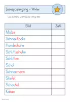 Vorschau - Arbeitsblätter - Lesespaziergang Winter - für die 1. & 2. Klasse - Seite 2