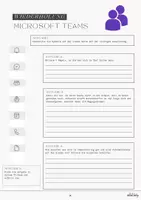 Vorschau - Arbeitsblätter - Wiederholungsaufgaben für Microsoft Teams mit Lösungen - Seite 1