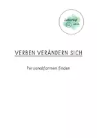 Vorschau - Arbeitsblätter - Zeitwörter verändern sich - Deckblatt