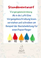 Vorschau - Stundenentwürfe - Vorgangsbeschreibung Unterrichtsentwurf - Deckblatt