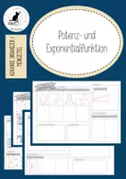 Vorschau - Arbeitsblätter - AO Potenz-, Exponential- und Logarithmusfunktion - Deckblatt