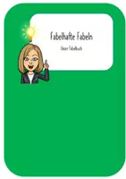 Vorschau - Unterrichtsreihen - Wir erstellen ein Fabelbuch/Fabellexikon - Deckblatt