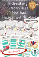 Vorschau - Anderer Materialtyp - Speaking Activities - New Year: Dialogue Cards & Interpretings/Mediations - Deckblatt