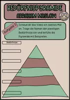 Vorschau - Arbeitsblätter - Bedürfnispyramide Abraham Maslow Armut/Reichtum - Seite 3