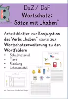 Vorschau - Arbeitsblätter - DaZ/ DaF (Ukraine) Wortschatz: "ich habe" - Seite 1