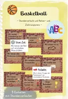 Vorschau - Stundenentwürfe - Basketball : Stundenverläufe und Reihen- und Zieltransparenz - Deckblatt