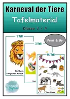 Vorschau - Unterrichtsreihen - Karneval der Tiere: Materialpaket - Deckblatt