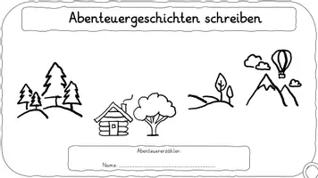 Vorschau - Arbeitsblätter - Abenteuergeschichte schreiben: Lassen der Kreativität freien Lauf Bonus: KIquests - Seite 1