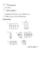 Vorschau - Arbeitsblätter - Lesestrategien- Leporello - Seite 1