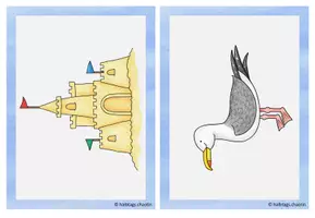 Vorschau - Bildkarten - At the sea - Picture and Word Cards - Seite 2