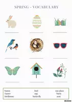 Vorschau - Arbeitsblätter - Vokabeln zum Thema Frühling // Spring Vocabulary - Seite 3