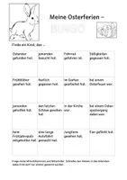Vorschau - Arbeitsblätter - Osterferien-Bingo: Ferienerlebnisse spielerisch teilen – für die Grundschule - Seite 2