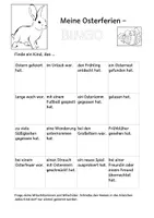 Vorschau - Arbeitsblätter - Osterferien-Bingo: Ferienerlebnisse spielerisch teilen – für die Grundschule - Seite 3