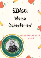 Vorschau - Arbeitsblätter - Osterferien-Bingo: Ferienerlebnisse spielerisch teilen – für die Grundschule - Deckblatt