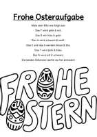 Vorschau - Arbeitsblätter - Frohe Osteraufgabe (Lesen und Gestalten) - Seite 3