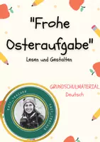 Vorschau - Arbeitsblätter - Frohe Osteraufgabe (Lesen und Gestalten) - Deckblatt