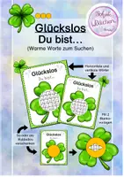 Vorschau - Mal- und Bastelvorlagen - Glückslos "Du bist" - warme Worte suchen - Deckblatt