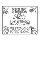 Vista previa - Manualidades / Dibujos para colorear - Propósitos año nuevo- New Year resolutions - página 3