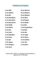Vorschau - Mal- und Bastelvorlagen - Tierbuchstaben | ABC | Alphabet - Seite 1