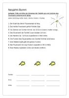 Vorschau - Arbeitsblätter - Logical / Leserätsel / Konzentration Neujahrs Bumm Silvester - Deckblatt