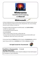 Vorschau - Mal- und Bastelvorlagen - Wintersonne - Schritt-für-Schritt-Anleitung - Seite 2