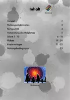 Vorschau - Mal- und Bastelvorlagen - Wintersonne - Schritt-für-Schritt-Anleitung - Seite 1