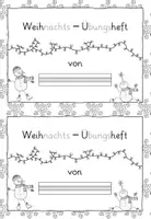 Vorschau - Arbeitsblätter - Mathematik Übungsheft Klasse 1 Weihnachten - Seite 1