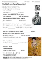 Vorschau - Arbeitsblätter - Lernposter + Arbeitsblatt "Gustav Klimt" + Onlineübung & MP3 + Mindmap + Infografik - Seite 1