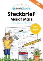 Vorschau - Arbeitsblätter - Steckbrief Monat März - Deckblatt