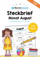 Vorschau - Arbeitsblätter - Kalender: Steckbriefe Monate (12 Arbeitsblätter) - Seite 1