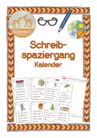 Vorschau - Arbeitsblätter - Schreibspaziergang Kalender - Deckblatt