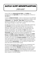 Vorschau - Mal- und Bastelvorlagen - Klimt Werkbetrachtung: "Der Kuss" (+ Vorlagen) - Seite 1