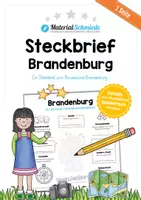 Vorschau - Arbeitsblätter - Steckbrief Bundesland Brandenburg - Deckblatt