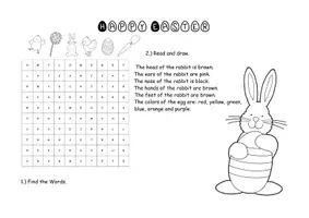 Vorschau - Arbeitsblätter - Easter Worksheets, Arbeitsblätter Ostern Englisch - Seite 1