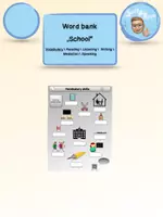 Vorschau - Arbeitsblätter - Materialpaket word bank "school" vocabulary, reading, listening, writing, mediation, speaking - Seite 1