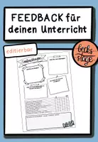 Vorschau - Anderer Materialtyp - Feedbackbogen für deinen Unterricht *editierbar - Deckblatt