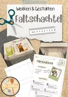 Vorschau - Arbeitsblätter - Faltschachtel - Werken & Gestalten - Deckblatt