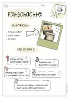 Vorschau - Arbeitsblätter - Faltschachtel - Werken & Gestalten - Seite 1