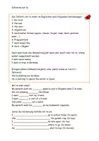 Vorschau - Arbeitsblätter - infinitive mit to Merkblatt Aufgaben Lösungen - Seite 2