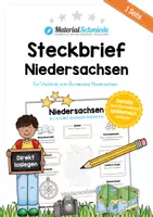 Vorschau - Arbeitsblätter - Steckbrief Bundesland Niedersachsen - Deckblatt
