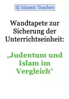 Vorschau - Unterrichtsreihen - Sicherung der Einheit: "Judentum und Islam im Vergleich" - Deckblatt
