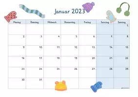Vorschau - Poster - FREEBIE Monatskalender 2023 fürs Klassenzimmer - Seite 2