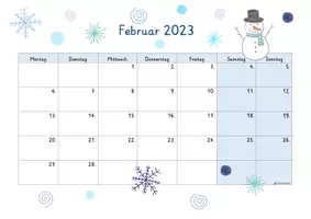 Vorschau - Poster - FREEBIE Monatskalender 2023 fürs Klassenzimmer - Seite 3