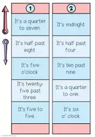 Vista previa - Juegos / Gamificación - Telling the time - read and show the time (+ Template to edit) - página 2